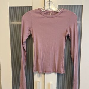 SKIMS  Dusty Rose Long Sleeve Top